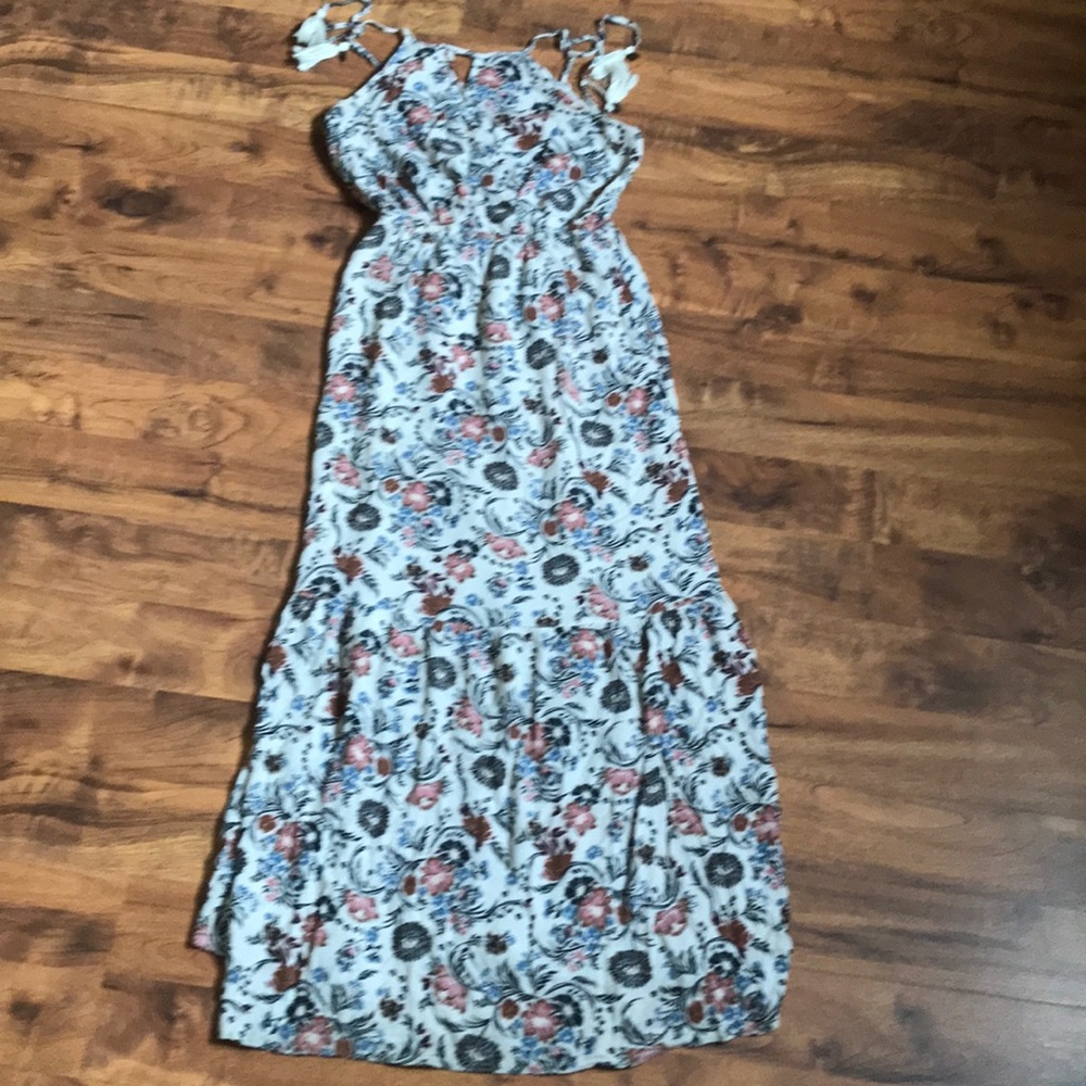 Floral print max dress